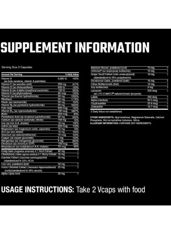 Optimum Nutrition Opti-Women Dietary Supplement Capsules -120 Capsules  - Image 3