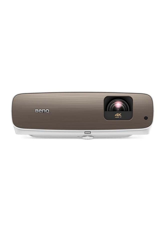 BenQ - True 4K UHD Projector with DCI-P3/Rec.709, HDR-PRO & 2000lm Brightness W2700 White/Gold - Image 1