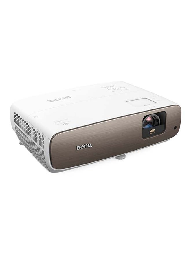 BenQ - True 4K UHD Projector with DCI-P3/Rec.709, HDR-PRO & 2000lm Brightness W2700 White/Gold - Image 1