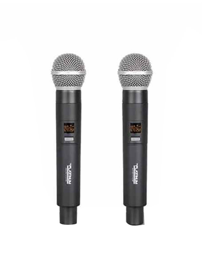 Platinum Wireless Professional Karaoke Microphones U20 Black  - Image 5