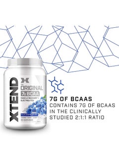 XTEND Xtend The Original 7G BCAA Dietary Supplement - Blue Raspberry Ice -90 Servings-1.22kg  - Image 3
