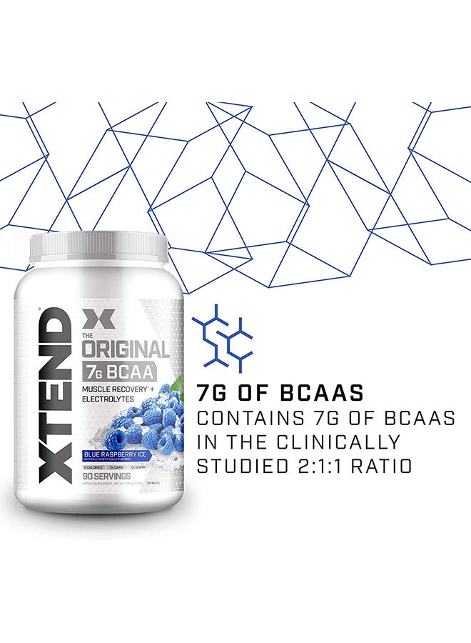 XTEND - Xtend The Original 7G BCAA Dietary Supplement - Blue Raspberry Ice -90 Servings-1.22kg - Image 1
