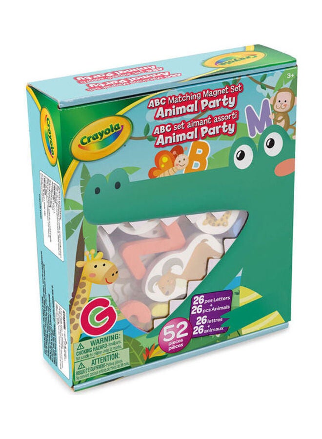كرايولا طقم مغناطيس للحفلات بتصميم حيوانات متطابقة من إيه بي سي - Image 2