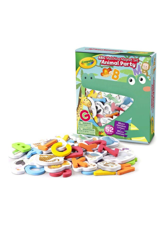 كرايولا طقم مغناطيس للحفلات بتصميم حيوانات متطابقة من إيه بي سي - Image 3