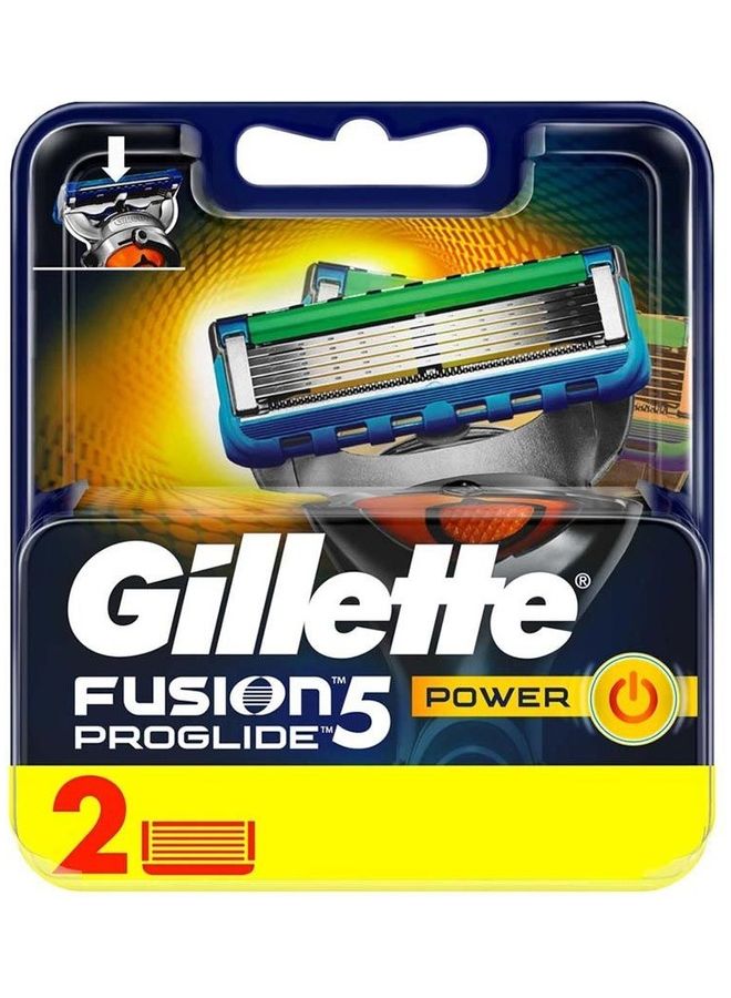 Gillette Fusion Proglide Power Razor Blade 2's Multicolour 10grams