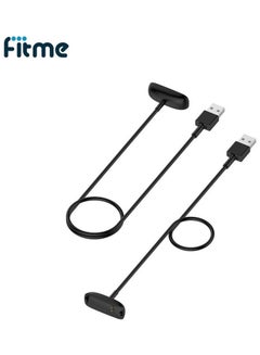 FITME 2-Pack of Charging Cable for Fitbit Inspire 2 and Ace 3 Watch Black  - Image 1