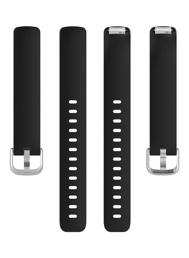 فيت مي سوار من السيليكون لساعة فيتبيت إنسباير من قطعتين أسود - Image 4