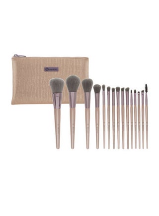 15-Piece Make Up Brush Set Beige/Grey - v1633972439/N16107563A_1