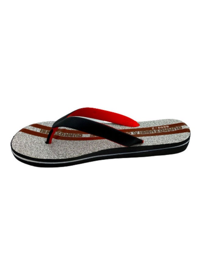 Classis Strip Printed Slippers Black - Image 2