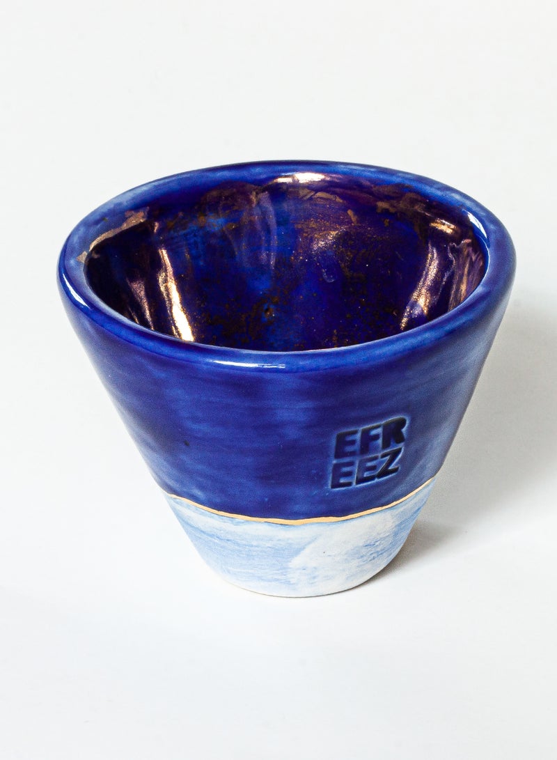 EFREEZ Set Of 4 Porcelain Cups blue 5.5 X 6.5cm - Image 2