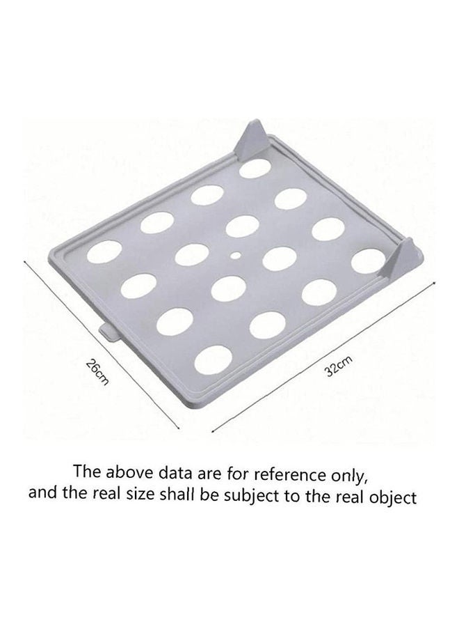 5-Piece Closet Shirt Folder And Organizer Grey 32x26cm  - Image 2