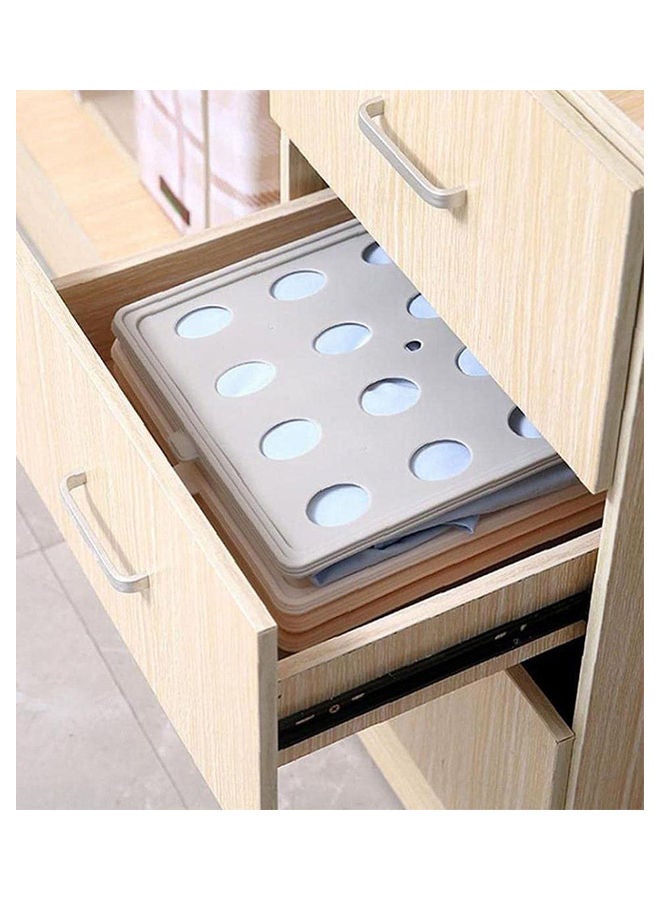 5-Piece Closet Shirt Folder And Organizer Grey 32x26cm  - Image 4