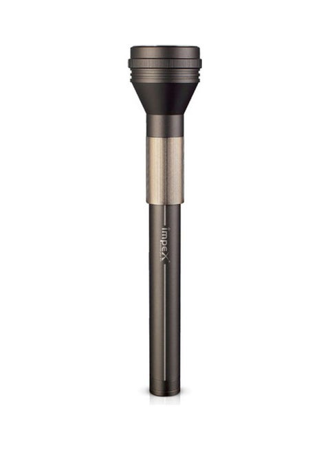 4000 mAh 10W Cree LED Rechargeable Flashlight with USB Power Output Black 103.3x312.3x85mm