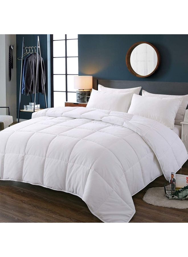 Maestro 6-Piece Cotton Feel Comforter Set Polyester White 240x260cm 
