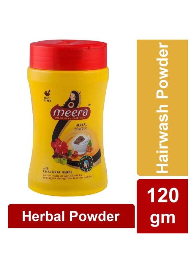MEERA Hair Wash Herbal Powder 120grams  - Image 2