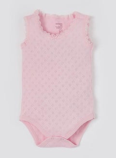 DeFacto Regular Fit Knitted Onesies Light Pink  - Image 1