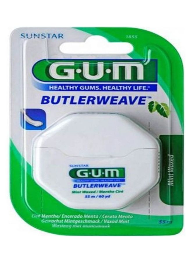 Butler Gum Butlerweave Mint Waxed Floss 55ml 