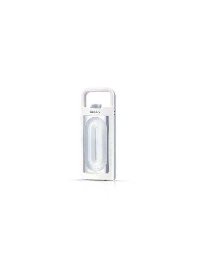 Impex Solar LED Rechargeable Emergency Light White 192x62x40mm  - Image 1