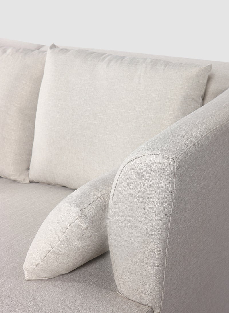 سويتش Tophill Comfort-Driven Fabric L Shape Living Room Sofa Crafted In Unique Fabric And Quality Wood Material For The Perfect Stylish Home Grey 3180*1680*800mm - Image 3