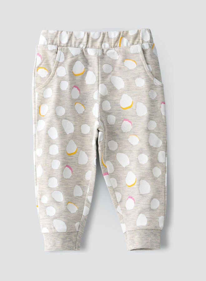 جيلين Casual AOP Joggers Light Grey Melange  - Image 1