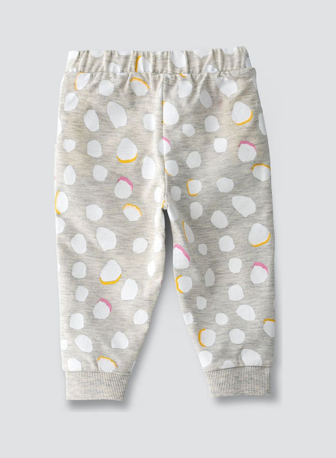 جيلين Casual AOP Joggers Light Grey Melange  - Image 2