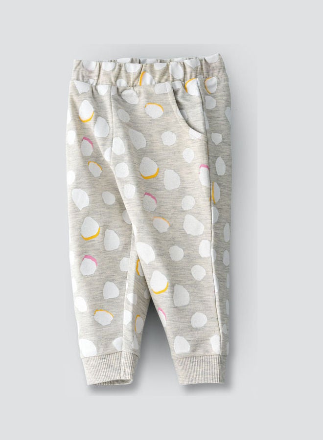 جيلين Casual AOP Joggers Light Grey Melange  - Image 3