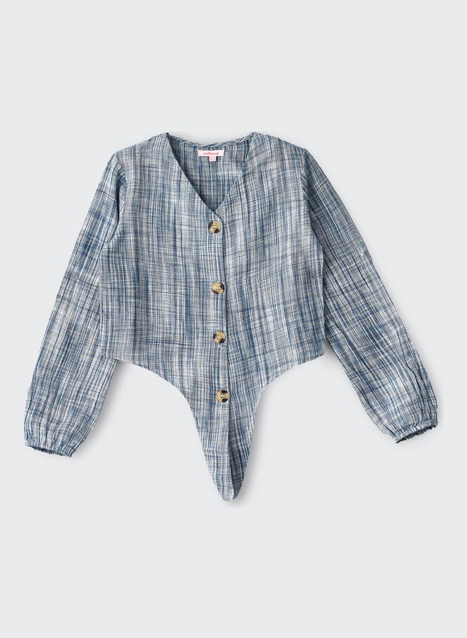 جيلين بلوزة كاجوال محبوكة متعدد الاستخدامات - Image 1