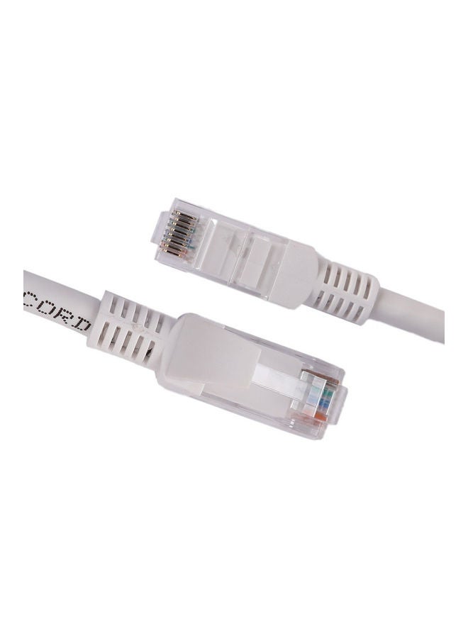 بيتكورز كابل توصيل Cat6 UTP مصنوع من بلاستيك بي في سي بطول 1 متر أبيض  - Image 2