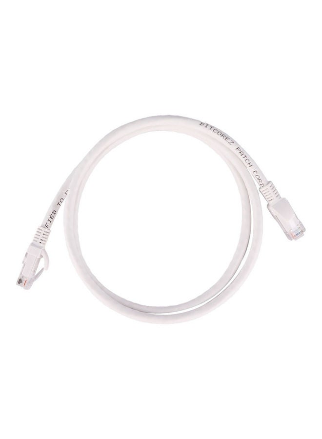 بيتكورز كابل توصيل Cat6 UTP مصنوع من بلاستيك بي في سي بطول 20 مترا أبيض  - Image 1
