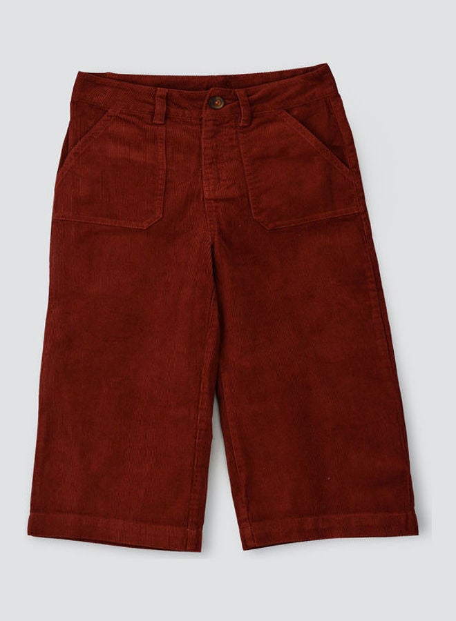 Jelliene Woven Casual Pants Brown  - Image 1
