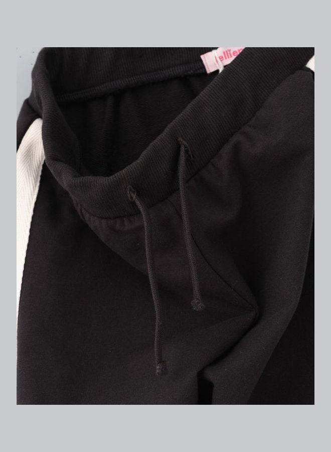 Jelliene - Casual Knitted Joggers Dark Grey - Image 1