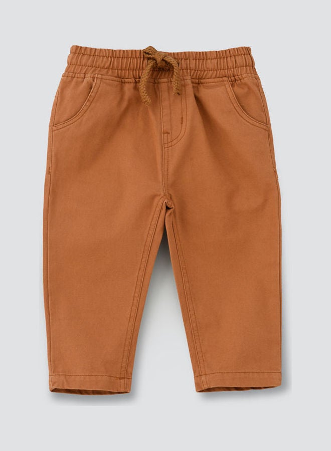 JAM Drawcord Casual Joggers Brown - Image 1
