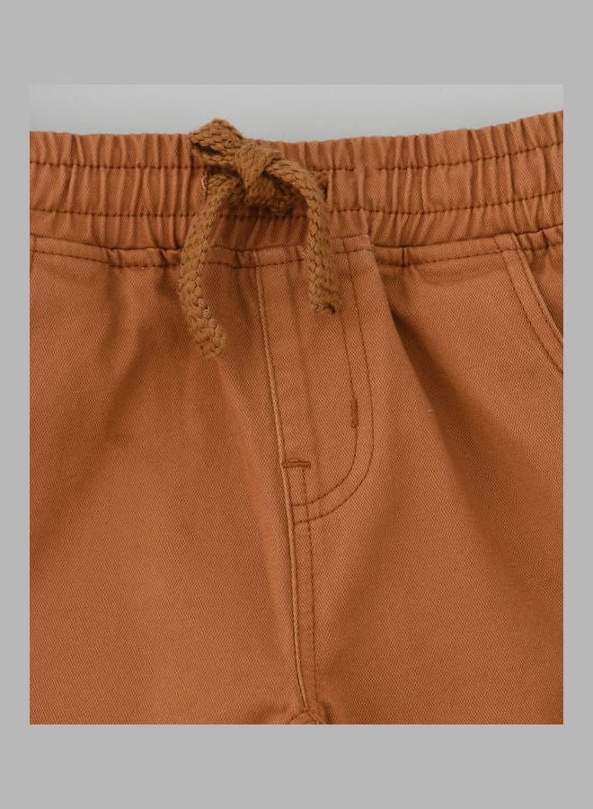 JAM Drawcord Casual Joggers Brown - Image 3