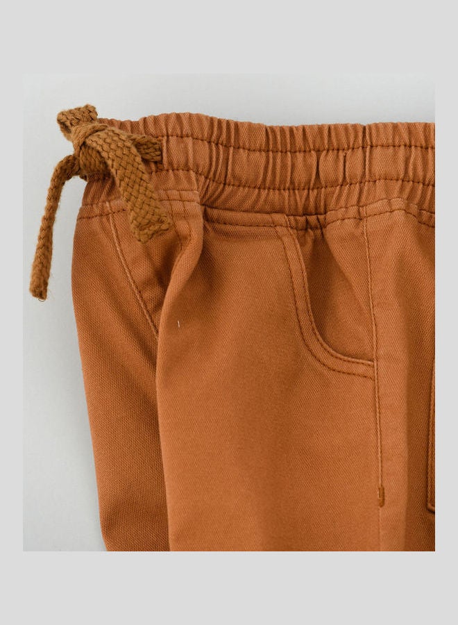 JAM Drawcord Casual Joggers Brown - Image 4