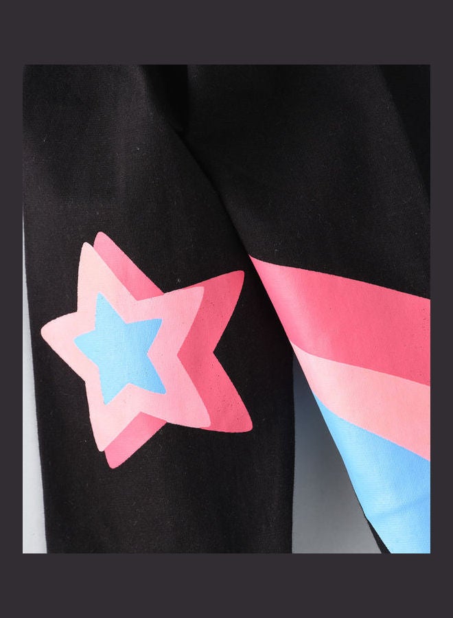 Jelliene Casual Knitted Leggings Black - Image 4