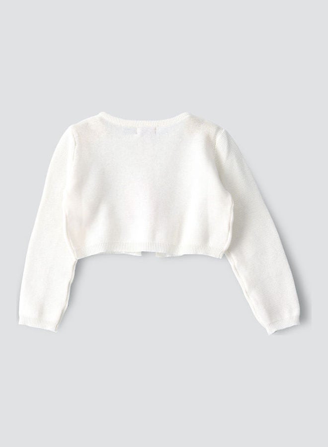 Jelliene Front Buttoned Cardigan Ivory  - Image 2