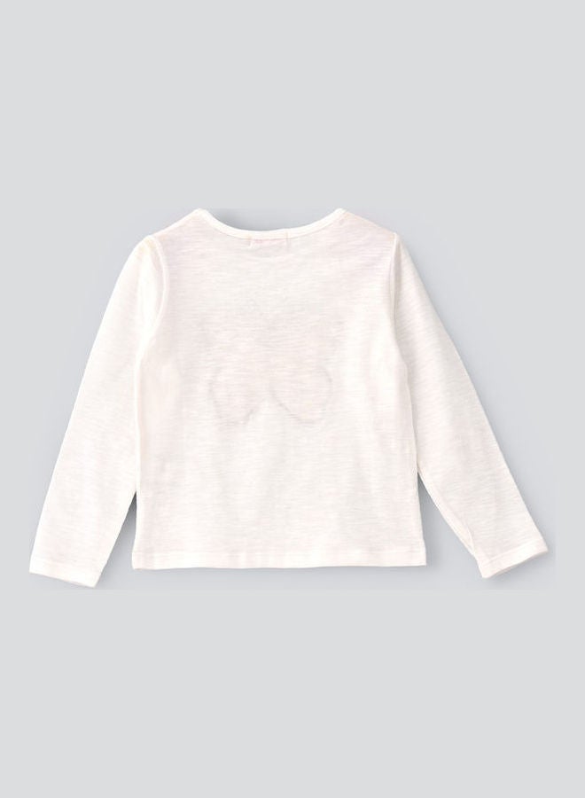 Jelliene Woven Casual AOP Top White  - Image 2