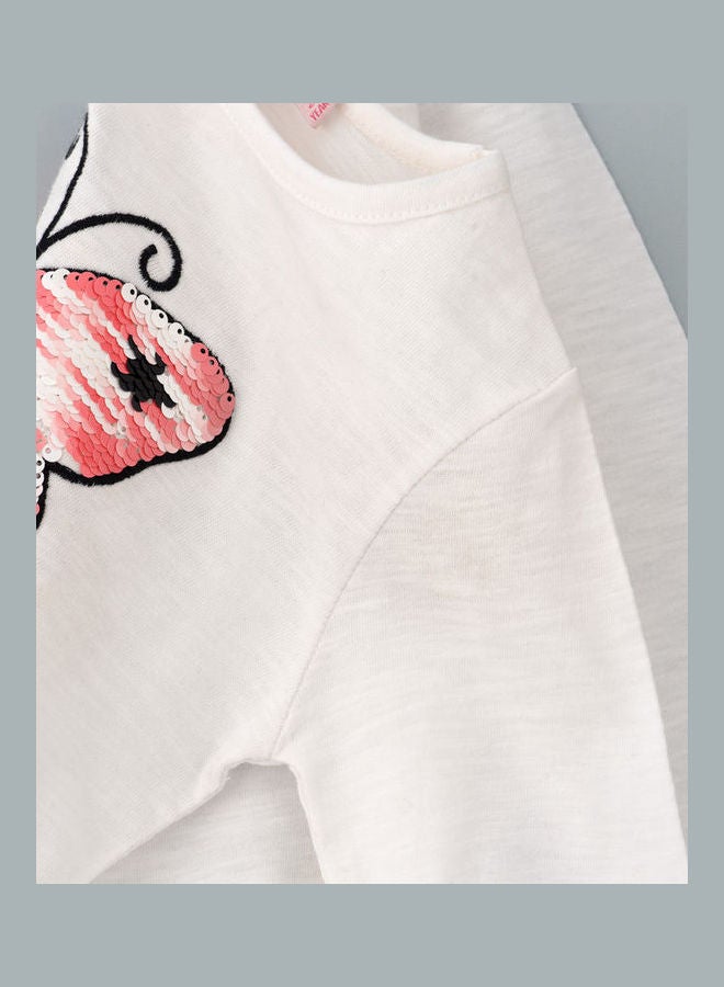 Jelliene Woven Casual AOP Top White  - Image 5