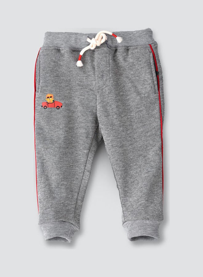 JAM Casual Knitted Joggers Light Grey Melange  - Image 1