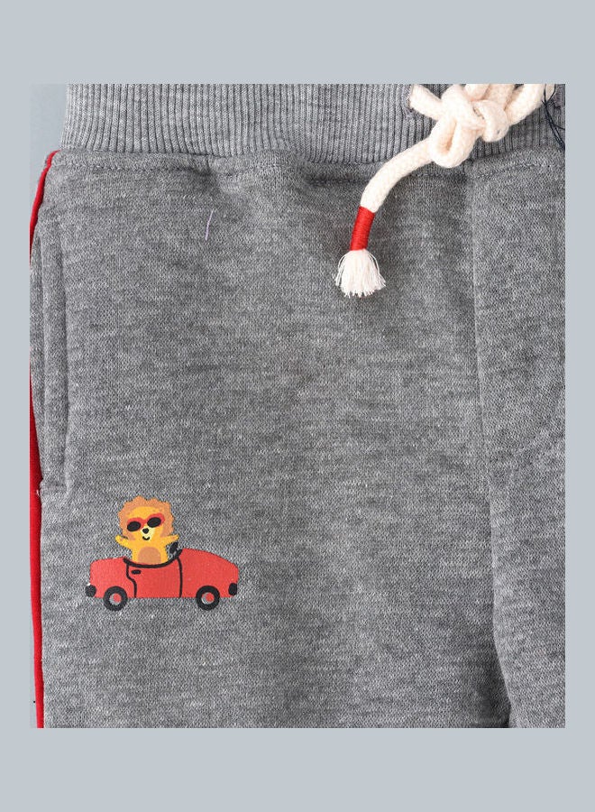 JAM Casual Knitted Joggers Light Grey Melange  - Image 4
