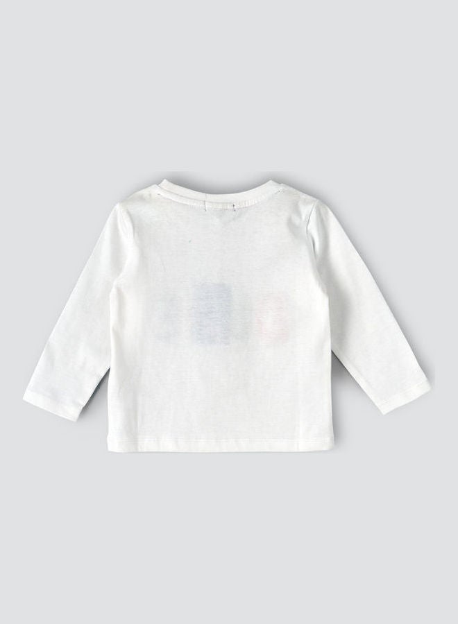 JAM Round Neck Knitted Top White - Image 2