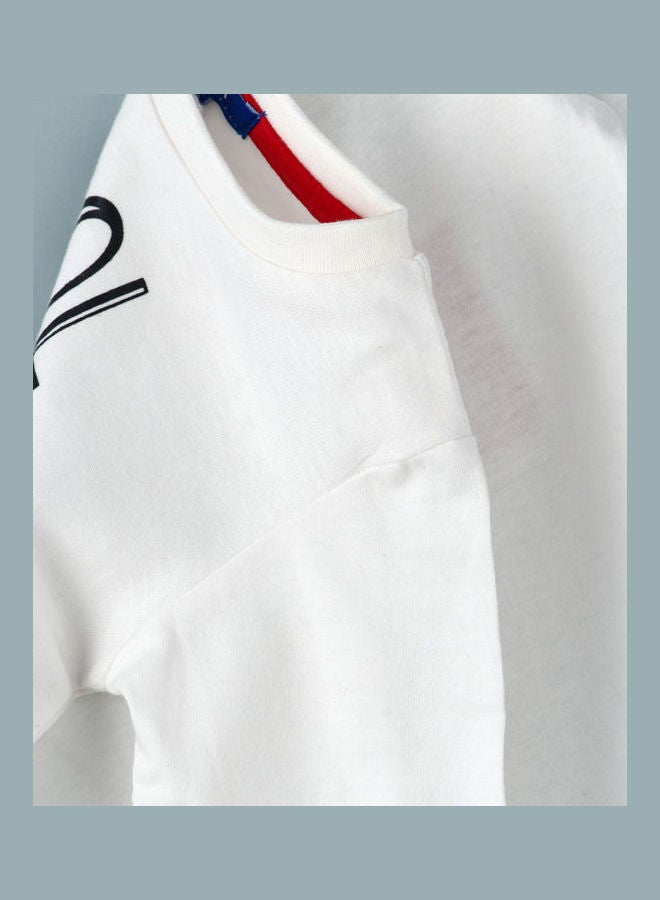 JAM Round Neck Knitted Top White - Image 4