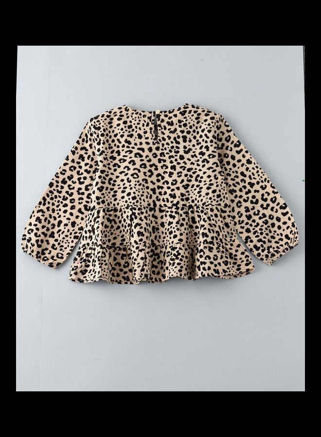 جيلين بلوزة كاجوال منسوجة مطبوعة بالكامل متعدد الألوان - Image 2