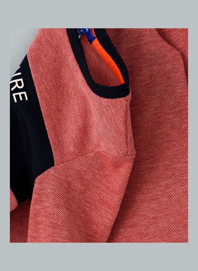 JAM Round Neck Knitted Top Red - Image 4