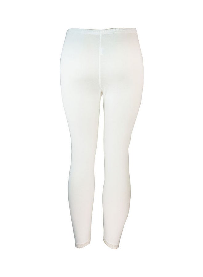 City Rose - 3 -Pieces Full Length Inner Leggings White - Image 1