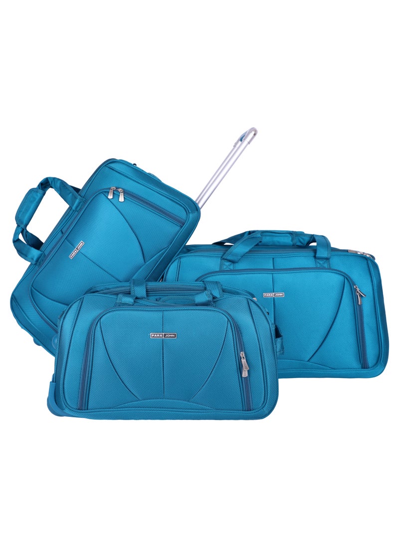 PARAJOHN 3-Piece Travel Luggage Duffel Bag Set Blue  - Image 1