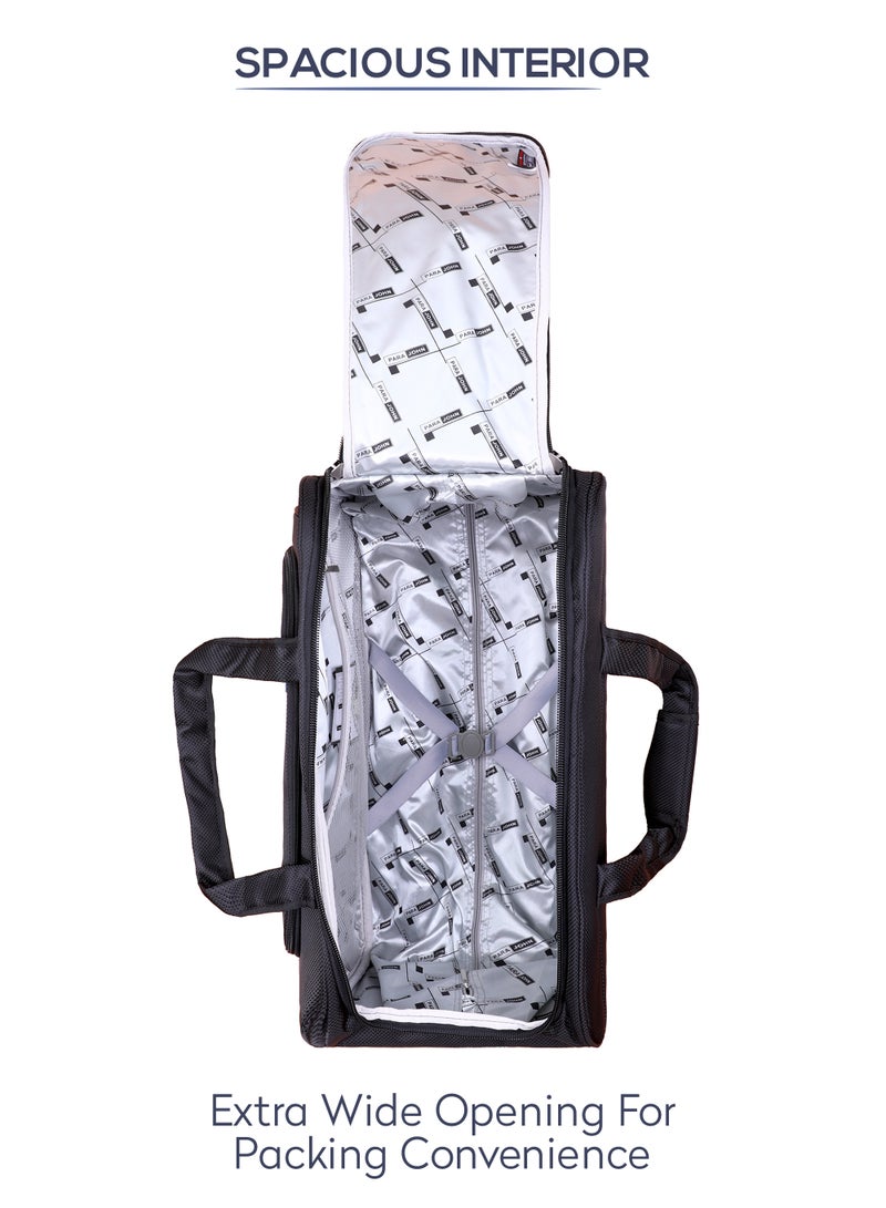 PARAJOHN 3-Piece Travel Luggage Duffel Bag Set Black - Image 3