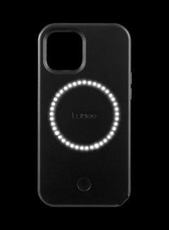 LuMee Halo Selfie Light Case For iPhone 13 Matte Black  - Image 1