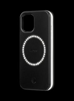 LuMee Halo Selfie Light Case For iPhone 13 Matte Black  - Image 2