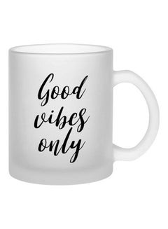 Good Vibes Only Frosted Mug Clear